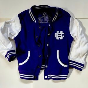 Holy Cross college bomber jacket